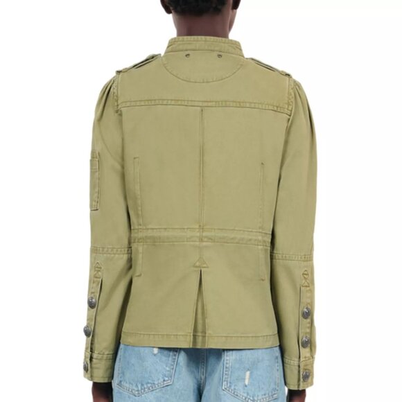 The Kooples Khaki Military Style Jacket - Picture 3 of 13